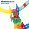imagePicassoTiles Marble Run 120 Piece Magnetic Building Blocks Magnet Tile Construction Toy Playset STEM Learning Educational Block Child Brain Development Kids Toys for Boys and Girls Age 3 and UpPTGMBL8PK