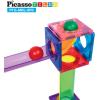 imagePicassoTiles Marble Run 120 Piece Magnetic Building Blocks Magnet Tile Construction Toy Playset STEM Learning Educational Block Child Brain Development Kids Toys for Boys and Girls Age 3 and UpPTGMBL8PK