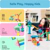 imagePicassoTiles Marble Run 120 Piece Magnetic Building Blocks Magnet Tile Construction Toy Playset STEM Learning Educational Block Child Brain Development Kids Toys for Boys and Girls Age 3 and UpPTG120