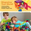 imagePicassoTiles Marble Run 120 Piece Magnetic Building Blocks Magnet Tile Construction Toy Playset STEM Learning Educational Block Child Brain Development Kids Toys for Boys and Girls Age 3 and UpPTG100