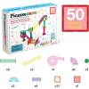 imagePicassoTiles Marble Run 120 Piece Magnetic Building Blocks Magnet Tile Construction Toy Playset STEM Learning Educational Block Child Brain Development Kids Toys for Boys and Girls Age 3 and UpPTG50