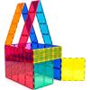 imagePicassoTiles Large Stabilizer Building Block Base Jumbo XL Plate Foundation Kit Magnetic Building Blocks Magnet Tiles Stacking STEM Toy Set12 pcs XL Plate