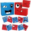 imagePicassoTiles Magnetic Expression Puzzle Toy Building Block Mix ampamp Match Cubes Cubes Magnet Sensory Toys PreSchool Gifts Educational STEM Learning Kit for Kid Baby Toddler Age 3 and Up 8 Pieces PMC08