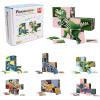 imagePicassoTiles Magnetic Puzzle Cube 3D Magic Dinosaur XRay Blocks 63 Piece Mix ampamp Match Cubes Sensory Toys STEAM Learning Building Block Children Construction Toy Set Stacking Magnet Creative Kit PMC63