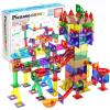 imagePicassoTiles Marble Run 120 Piece Magnetic Building Blocks Magnet Tile Construction Toy Playset STEM Learning Educational Block Child Brain Development Kids Toys for Boys and Girls Age 3 and UpPTG100