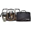 imagePicassoTiles PET4FUN 29 Portable Pet Puppy Dog Cat Animal Playpen Yard Crates Kennel wPremium 600D Oxford Cloth ToolFree Setup Carry Bag Removable Security Mesh CoverShade 2 Storage PocketsBrown