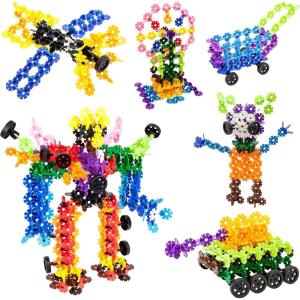 imagePicassoTiles Building Chips 600 Pieces Interlocking Construction Chips Creative Disc Block Toy Set STEM Learning Toys for Early Education and Child Brain Development Kids Boys Girls Age 3 and Up PTF60PTF80