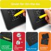 imagePicassoTiles 2in1 Magnetic Drawing Board Toy 12x10 inch Large Magnet Bead Tablet Pad with 2 Facings Alphabet STEM Free Style Educational Erasable ampamp Reusable Learning Writing Playboard in Black PTB04Free Black