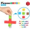 imagePicassoTiles 60 Pieces 1quot Magnetic Building Blocks 3D Construction Cubes Magnet Sensory Toys Gifts with Free Idea Book for Kids Toddlers ampamp Babies  PMC60