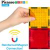 imagePicassoTiles 63 Pcs Magnetic Building Block Tiles with 2 Character Figures Construction Stacking STEM 3D Toy Set Creative Educational Learning Kit Magnet Montessori Playset for Kids ampamp Toddlers Ages 312pc addon2