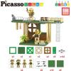 imagePicassoTiles 63 Pcs Magnetic Building Block Tiles with 2 Character Figures Construction Stacking STEM 3D Toy Set Creative Educational Learning Kit Magnet Montessori Playset for Kids ampamp Toddlers Ages 3186pc