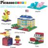 imagePicassoTiles 63 Pcs Magnetic Building Block Tiles with 2 Character Figures Construction Stacking STEM 3D Toy Set Creative Educational Learning Kit Magnet Montessori Playset for Kids ampamp Toddlers Ages 3512pc