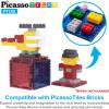 imagePicassoTiles 63 Pcs Magnetic Building Block Tiles with 2 Character Figures Construction Stacking STEM 3D Toy Set Creative Educational Learning Kit Magnet Montessori Playset for Kids ampamp Toddlers Ages 312pc addon2