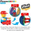 imagePicassoTiles 63 Pcs Magnetic Building Block Tiles with 2 Character Figures Construction Stacking STEM 3D Toy Set Creative Educational Learning Kit Magnet Montessori Playset for Kids ampamp Toddlers Ages 3333pc