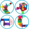 imagePicassoTiles 70 PCs Marble Run Maze Race Track Magnetic Tiles Magnet Building Block Educational Construction Toy Playset STEM Learning Kit Child Brain Development Hand Eye Coordination Training PTG70PTGLED4PK