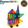 imagePicassoTiles Building Blocks Inspirational Kit 3D Building Construction Toys Clear Magnetic Stacking Set STEM Playboards Magnet Felt Tiles Novelty Games Creativity Beyond Imagination