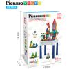 imagePicassoTiles Kids Activity Center Play Table ampamp Study Desk Set Sandbox Water Tight Container Storage Allin1 STEM Toy Kit Playset with 331pc Dual Size Building Bricks Construction Blocks Marble Run316 PCs Magnetic TilesBrickWater Container
