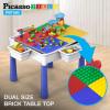 imagePicassoTiles Kids Activity Center Play Table ampamp Study Desk Set Sandbox Water Tight Container Storage Allin1 STEM Toy Kit Playset with 331pc Dual Size Building Bricks Construction Blocks Marble Run581 PCs Table  Storage Bin  Chair Set