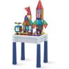 imagePicassoTiles Kids Activity Center Play Table ampamp Study Desk Set Sandbox Water Tight Container Storage Allin1 STEM Toy Kit Playset with 331pc Dual Size Building Bricks Construction Blocks Marble Run316 PCs Magnetic TilesBrickWater Container
