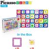 imagePicassoTiles Magnetic Building Block Quarter Round and Window Set Magnet Construction Toy Educational Kit Engineering STEM Learning Playset Child Brain Development Stacking Blocks PlayboardsArtwork Graphics