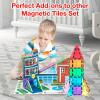 imagePicassoTiles Magnetic Building Block Quarter Round and Window Set Magnet Construction Toy Educational Kit Engineering STEM Learning Playset Child Brain Development Stacking Blocks PlayboardsRocket Booste