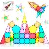imagePicassoTiles Magnetic Building Block Quarter Round and Window Set Magnet Construction Toy Educational Kit Engineering STEM Learning Playset Child Brain Development Stacking Blocks PlayboardsRocket Booste