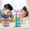 imagePicassoTiles Magnetic Building Block Set Right Triangle Magnet Tiles Construction Toy STEM Learning Kit Educational Playset Playboard Pretend Play Stacking Blocks Child Brain Development PTE0263Pc Diamond