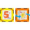 imagePicassoTiles Magnetic Building Blocks with Tiles and Clickin Educational Graphic Arts Magnet Construction Toy Set STEM Learning Playset Child Brain Development Stacking Playboard