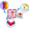 imagePicassoTiles Magnetic Building Blocks with Tiles and Clickin Educational Graphic Arts Magnet Construction Toy Set STEM Learning Playset Child Brain Development Stacking Playboard