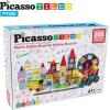 imagePicassoTiles Master Builder Magnetic Early Educational Toy Building Block Kit with 3 in 1 Playboard for KidBaby Ages 3 and Up STEM Construction with School Bus Hospital Police Station 300 PiecePT300
