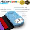 imagePicassoTiles PT49 Kids 49Key Flexible RollUp Educational Electronic Digital Music Piano Keyboard wRecording Feature 8 Different Tones 6 Educational Demo Songs ampamp Buildin Speaker  Rainbow49KeyColor
