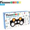 imagePicassoTiles PT49 Kids 49Key Flexible RollUp Educational Electronic Digital Music Piano Keyboard wRecording Feature 8 Different Tones 6 Educational Demo Songs ampamp Buildin Speaker  RainbowPT50BLUWHT