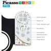 imagePicassoTiles PT49 Kids 49Key Flexible RollUp Educational Electronic Digital Music Piano Keyboard wRecording Feature 8 Different Tones 6 Educational Demo Songs ampamp Buildin Speaker  RainbowPT50BLUWHT
