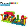 imagePicassoTiles PTB100 100pcs Hedgehog Shape 3D Building Blocks Tiles Farm Theme Set Learning Playset STEM Toy Set Educational Kit Child Branin Development Preschool Kindergarten ToySafari Theme