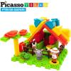 imagePicassoTiles PTB100 100pcs Hedgehog Shape 3D Building Blocks Tiles Farm Theme Set Learning Playset STEM Toy Set Educational Kit Child Branin Development Preschool Kindergarten ToySafari Theme