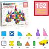 imagePicasssoTiles 72 Piece Magnetic Building Tiles Castle Winter Ice Theme Construction Magnet Block Set with Princess Prince Character Stairs Windows Doors STEM Learning Educational Toy Kids Ages 3 PT72152PC