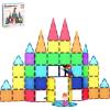 imagePicassoTiles 63 Pcs Magnetic Building Block Tiles with 2 Character Figures Construction Stacking STEM 3D Toy Set Creative Educational Learning Kit Magnet Montessori Playset for Kids ampamp Toddlers Ages 363pc