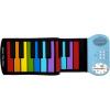 imagePicassoTiles PT49 Kids 49Key Flexible RollUp Educational Electronic Digital Music Piano Keyboard wRecording Feature 8 Different Tones 6 Educational Demo Songs ampamp Buildin Speaker  Rainbow49KeyColor