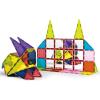 imagePicasssoTiles 72 Piece Magnetic Building Tiles Castle Winter Ice Theme Construction Magnet Block Set with Princess Prince Character Stairs Windows Doors STEM Learning Educational Toy Kids Ages 3 PT72Mirror 12PC