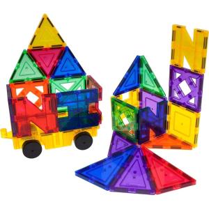 imagePicassoTiles Building Blocks Inspirational Kit 3D Building Construction Toys Clear Magnetic Stacking Set STEM Playboards Magnet Felt Tiles Novelty Games Creativity Beyond Imagination