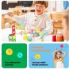 imagePicassoTiles Magnet Tiles Building Block Travel Size Magnetic Marble Run Construction Toy Set Mini Diamond Marble Racetrack Building Blocks Playset Education STEM Learning Kit Boy Girl 3 PTMG45Mini Marble100 Pcs