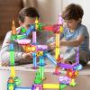 imagePicassoTiles Magnet Tiles Building Block Travel Size Magnetic Marble Run Construction Toy Set Mini Diamond Marble Racetrack Building Blocks Playset Education STEM Learning Kit Boy Girl 3 PTMG45Marble Run 150 Pcs