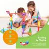 imagePicassoTiles Magnet Tiles Building Block Travel Size Magnetic Marble Run Construction Toy Set Mini Diamond Marble Racetrack Building Blocks Playset Education STEM Learning Kit Boy Girl 3 PTMG45Marble Run 150 Pcs