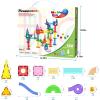 imagePicassoTiles Magnet Tiles Building Block Travel Size Magnetic Marble Run Construction Toy Set Mini Diamond Marble Racetrack Building Blocks Playset Education STEM Learning Kit Boy Girl 3 PTMG45Marble Run 150 Pcs