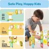 imagePicassoTiles Magnet Tiles Building Block Travel Size Magnetic Marble Run Construction Toy Set Mini Diamond Marble Racetrack Building Blocks Playset Education STEM Learning Kit Boy Girl 3 PTMG45Mini Marble100 Pcs