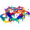 imagePicassoTiles 150PC Magnetic Race Car Track  3 LED Light Up Truck Cars  6PC Expansion Ramp Tiles Mega Bundle STEAM Learning Enhance Construction Skills HandEye Coordination and Fine Motor Skills