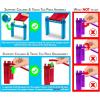 imagePicassoTiles 80 Piece Race Car Track Building Block Educational Toy Set Magnetic Tiles Magnet DIY Playset 2 Light Up Car STEM Learning Construction Kit HandEye Coordination Fine Motor Skill Training