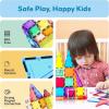 imagePicassoTiles 36pc Magnetic Tiles Rocket Set Construction Toy Magnet Building Block Engineering STEM Learning Child Brain Development Stacking Kit Window Door Playboard for All Ages 3 and Up PT36B