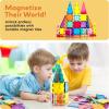 imagePicassoTiles 36pc Magnetic Tiles Rocket Set Construction Toy Magnet Building Block Engineering STEM Learning Child Brain Development Stacking Kit Window Door Playboard for All Ages 3 and Up PT36B