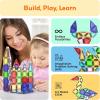 imagePicassoTiles 40pc Nano Mini Magnetic Tile Construction Building Blocks Travel Toy Set with Storage Case STEM Educational Fun Learning Magnet Tiles Stacking Toys for Toddlers Girls Boys Ages 3 PN01Mini 40pcs With Case